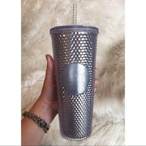 NEW Starbucks Silver Studded Tumbler